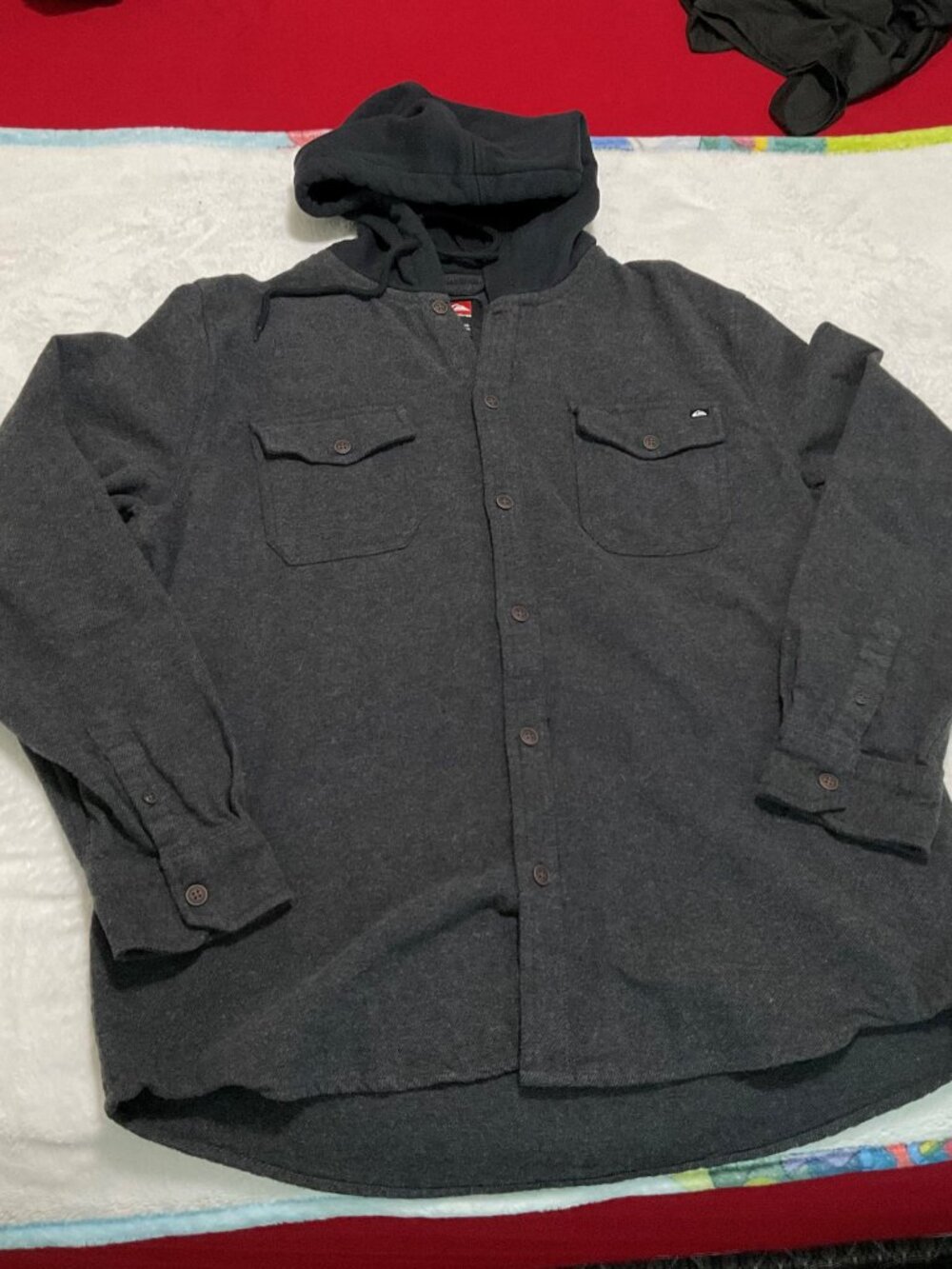O'Neill Men's Grey and Black Hoodie
